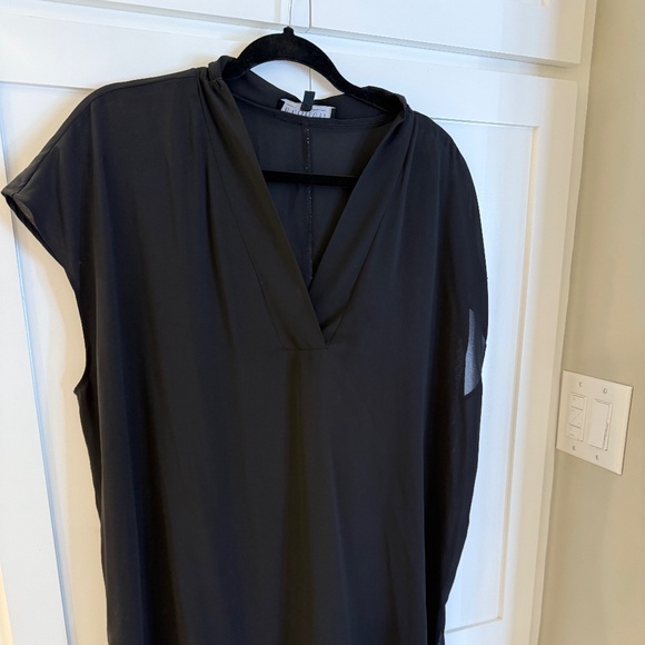 WOMENS ELOQUII BLACK V NECK SHEER TOP SIZE 16 - Picture 1 of 4